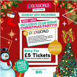Inclusive club night flyer