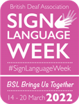 Sign Language Week logo