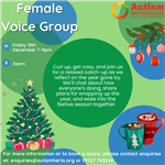 Autism Herts flyer - female voice group