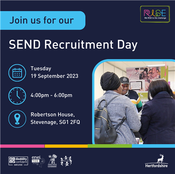 SEND recruitment day infographic